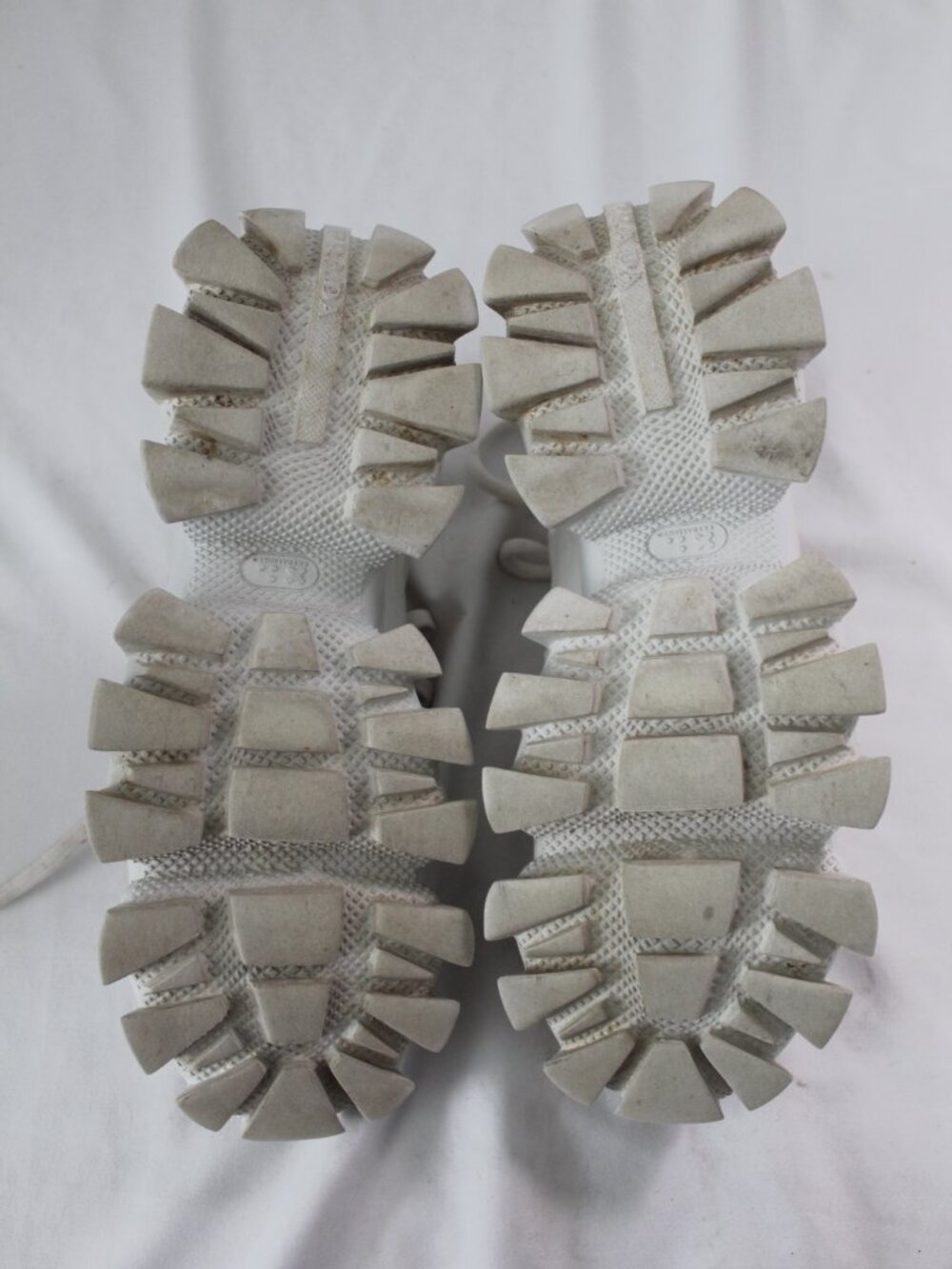 PRADA Cloudburst Thunder Sneakers Trainers Chunky Sole Lace Up White 38.5 - Picture 10 of 11